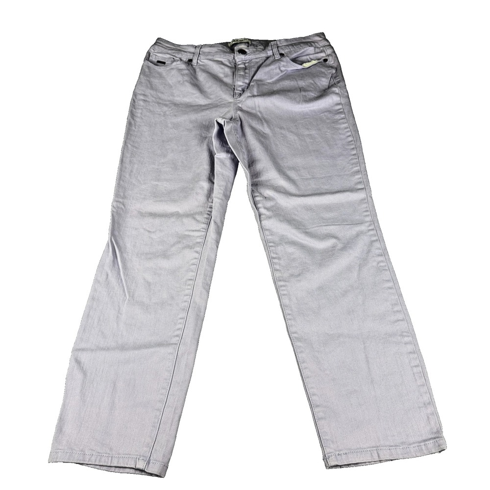 Nine West Gramercy Crop Jeans Womens 10 Purple Stretch Denim Cropped BDNWB2217